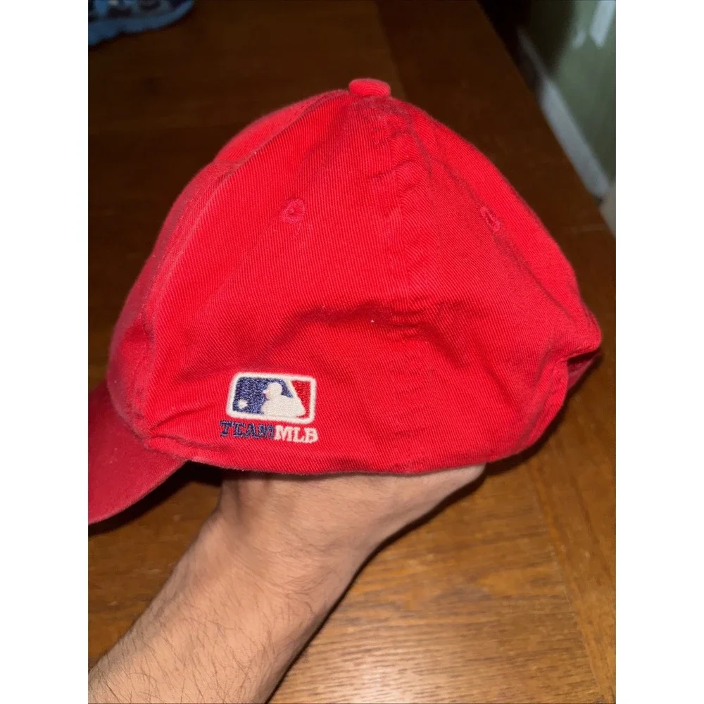 Team MLB Cincinnati Reds Baseball Cap Hat Red Adjustable Hook Loop Dad‎ Hat